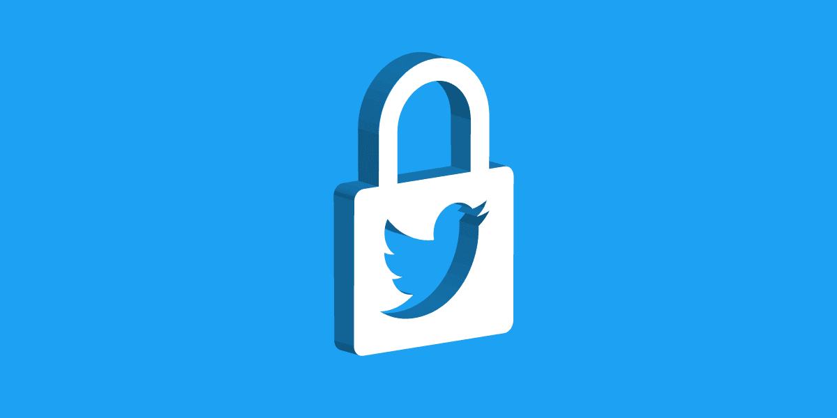 what does the lock on twitter mean