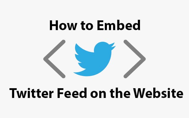 How to Embed Twitter Feed on the Website