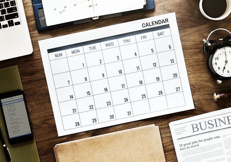 social media content calendar