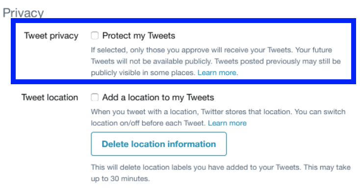 How To Protect Twitter Account 4