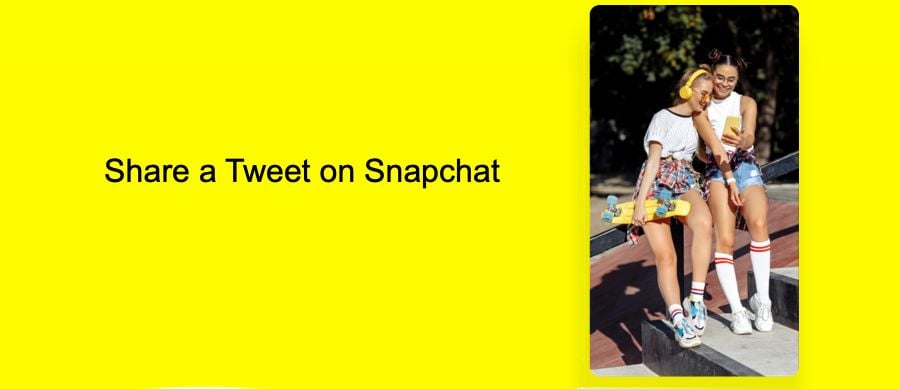 Share Tweets on Snapchat Directly from Twitter